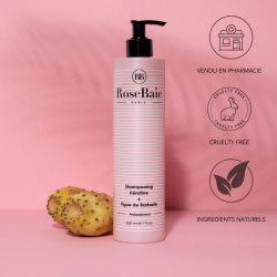 Shampoing Figue de Barbarie RoseBaie – Pour cheveux secs et abîmés, hydratation et sébo-régulation
