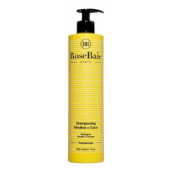 Shampoing Kératine et Coco RoseBaie Hydratation Cheveux Secs et Fragilisés