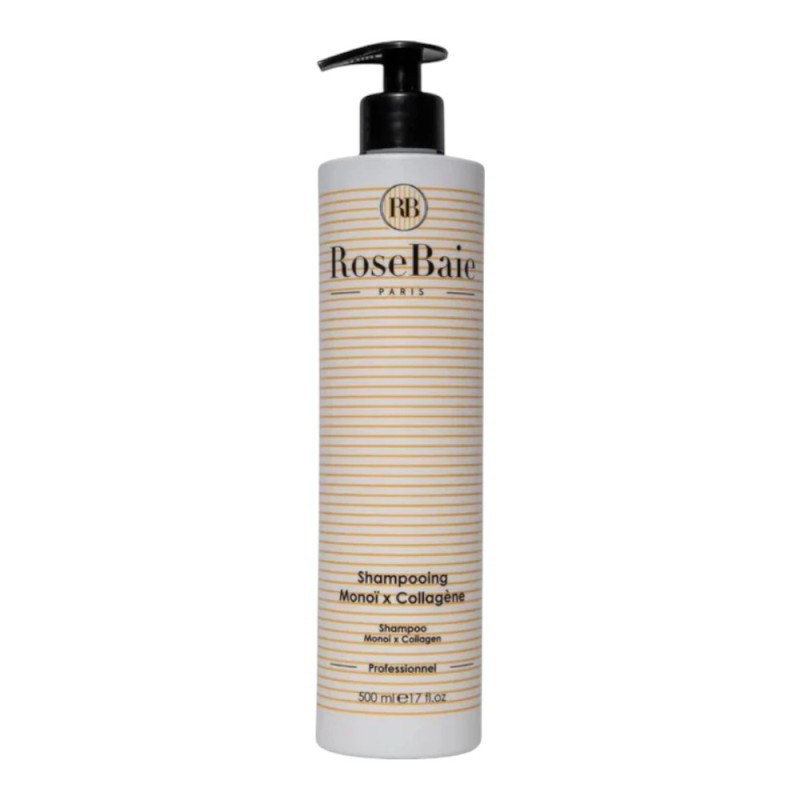 Shampoing Monoï et Collagène RoseBaie - Hydratation et Réparation Shampoing Monoï et Collagène RoseBaie - Hydratation et Réparation