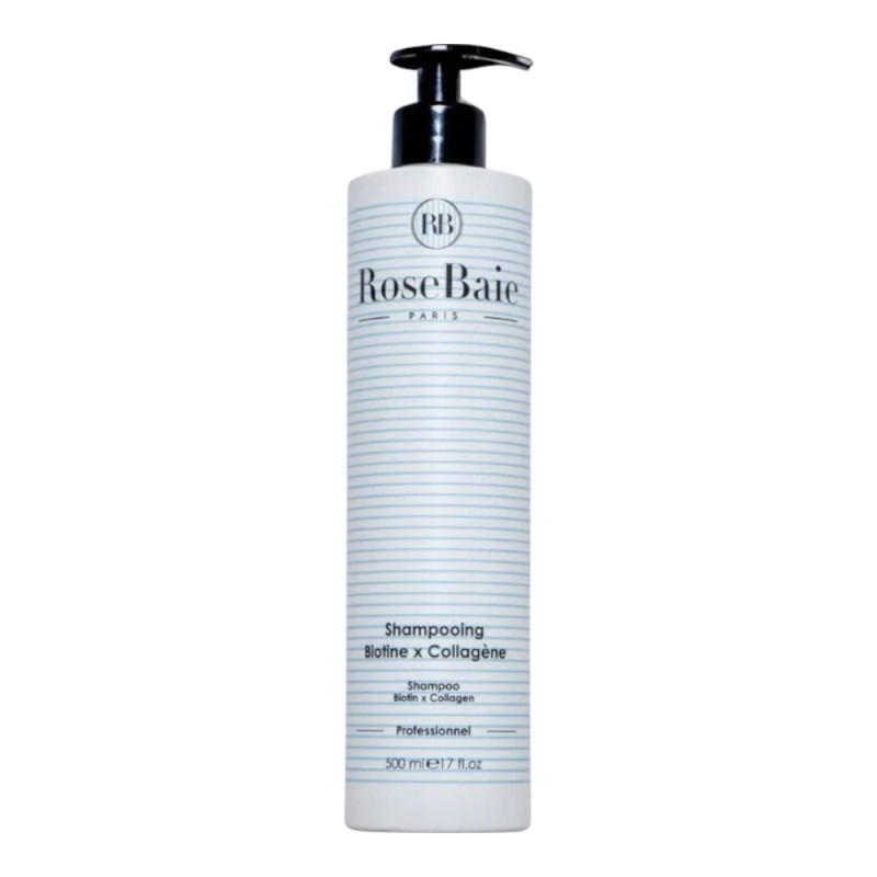 Shampoing Biotine et Collagène RoseBaie Volume et Cheveux Forts Shampoing Biotine et Collagène RoseBaie Volume et Cheveux Forts