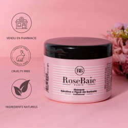 Masque Kératine et Figue de Barbarie RoseBaie Réparation Cheveux Secs