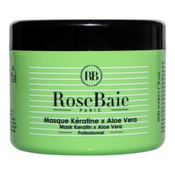 Masque Kératine et Aloe Vera RoseBaie - Hydratation et Réparation Cheveux