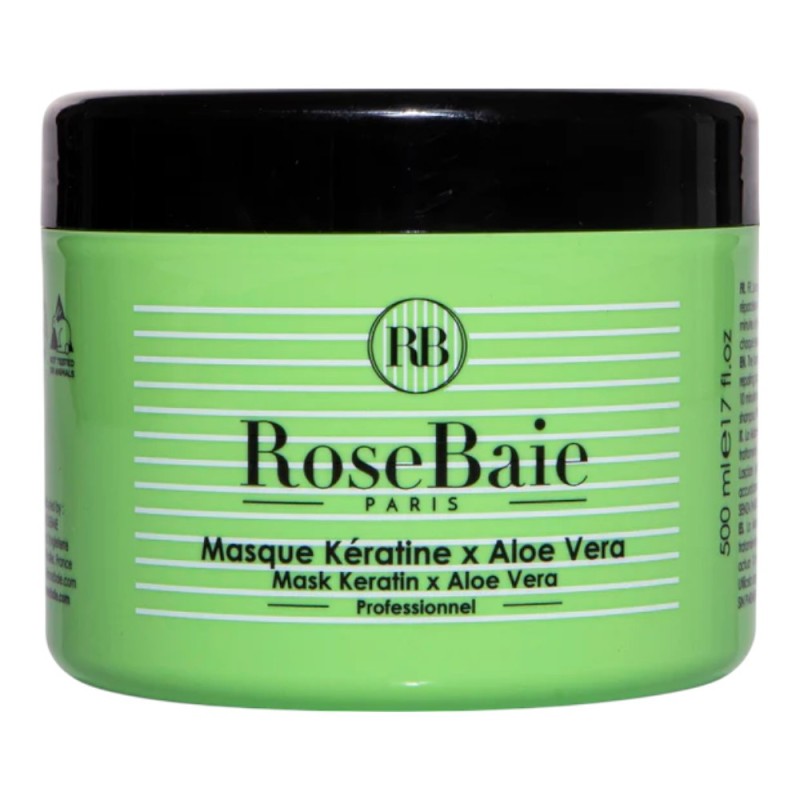 Masque Kératine et Aloe Vera RoseBaie - Hydratation et Réparation Cheveux Masque Kératine et Aloe Vera RoseBaie - Hydratation et Réparation Cheveux