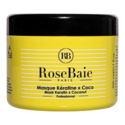 Masque Kératine et Coco RoseBaie - Réparation et Nutrition Cheveux Secs